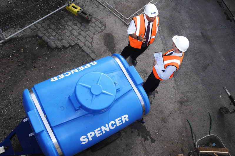 Spencer construction workers