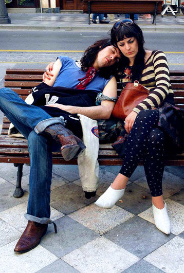 Couple on bench